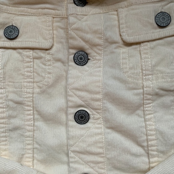 Polo by Ralph Lauren  cream corduroy jean jacket - Picture 2 of 5